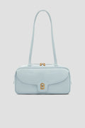 bria shoulder bag in baby blue by buttonscarves