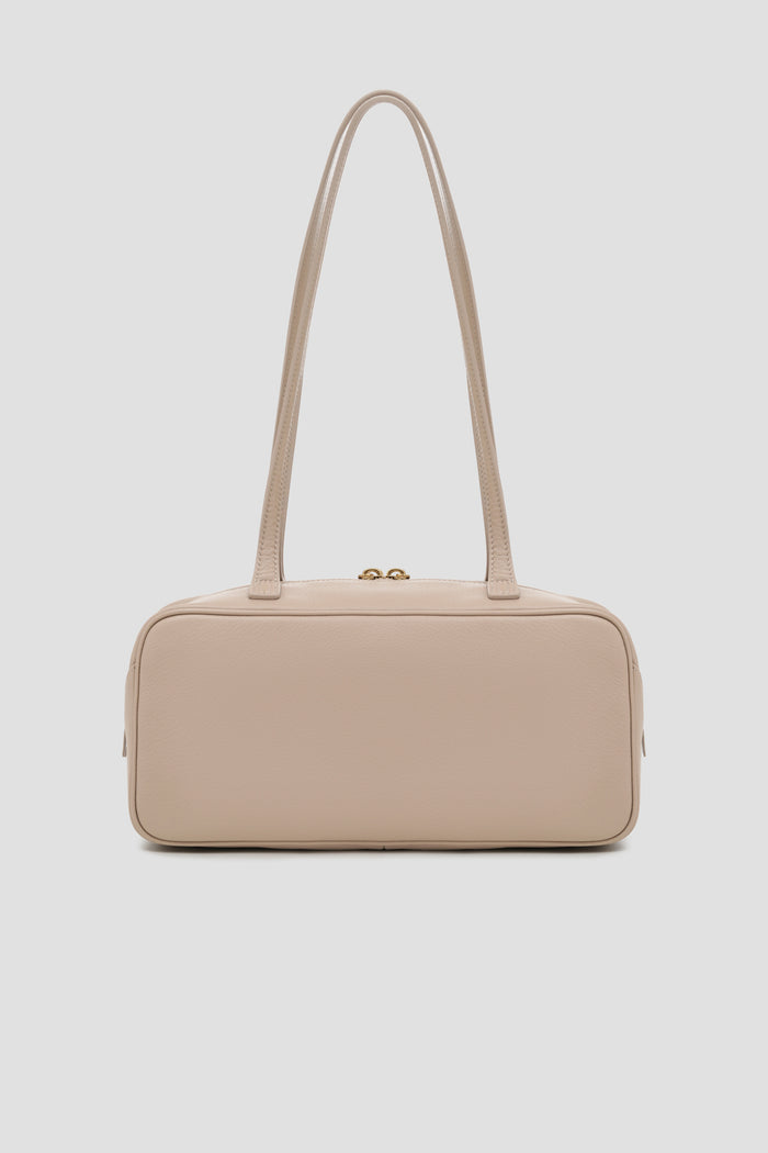 bria shoulder bag in clay by buttonscarves back view