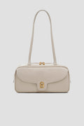 bria shoulder bag in lamb by buttonscarves front view