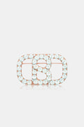 Briana Crystal Brooch Large - Blue
