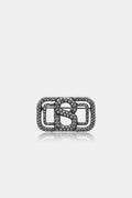 briana crystal brooch small in hematite by buttonscarves