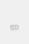 Briana Crystal Pin Brooch - Silver