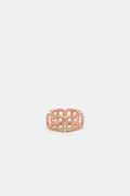 Briana Crystal Ring Brooch - Rose Gold