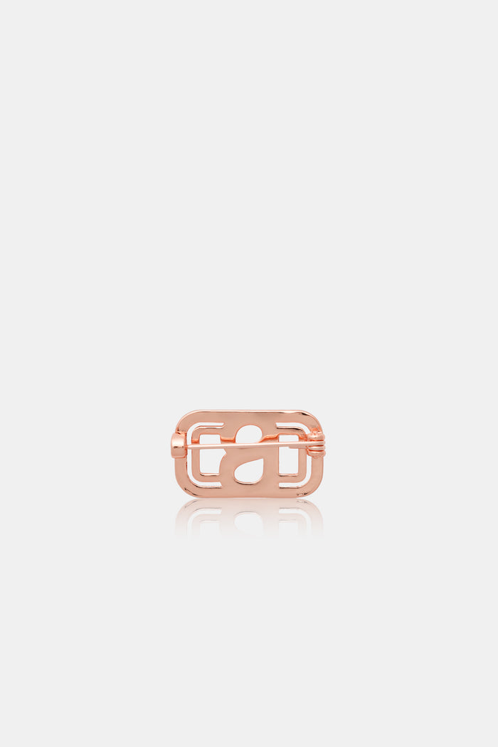 briana pin brooch in rose gold by buttonscarves back view