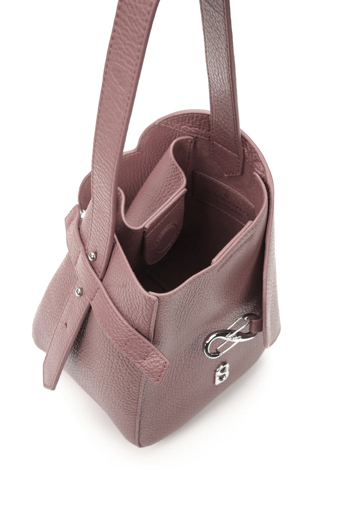 britney bag small in balsamic by buttonscarves top view