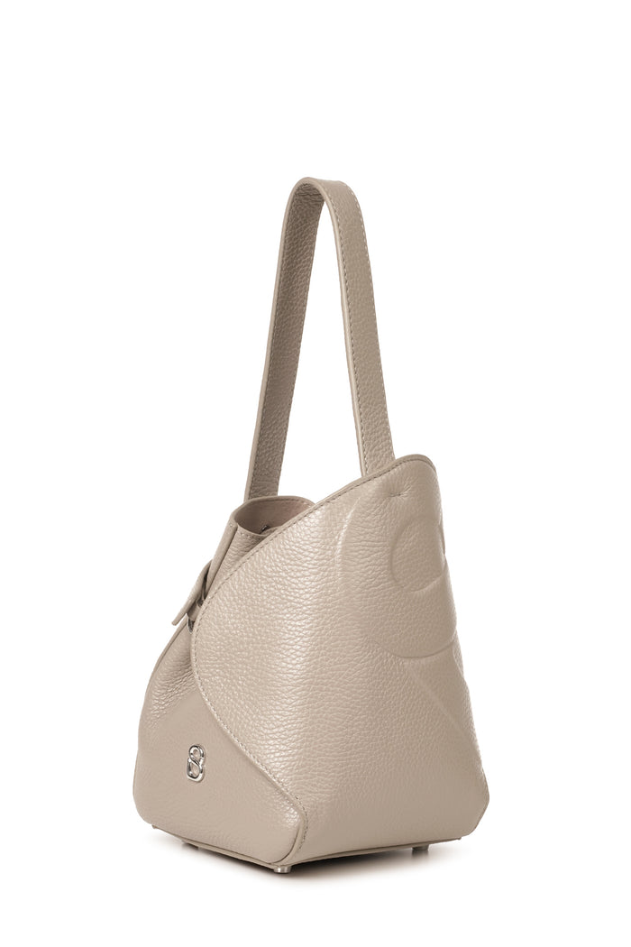 britney bag small in creta by buttonscarves front view