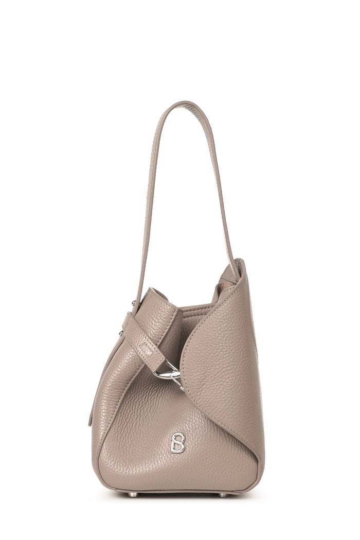 britney bag small in fossil by buttonscarves