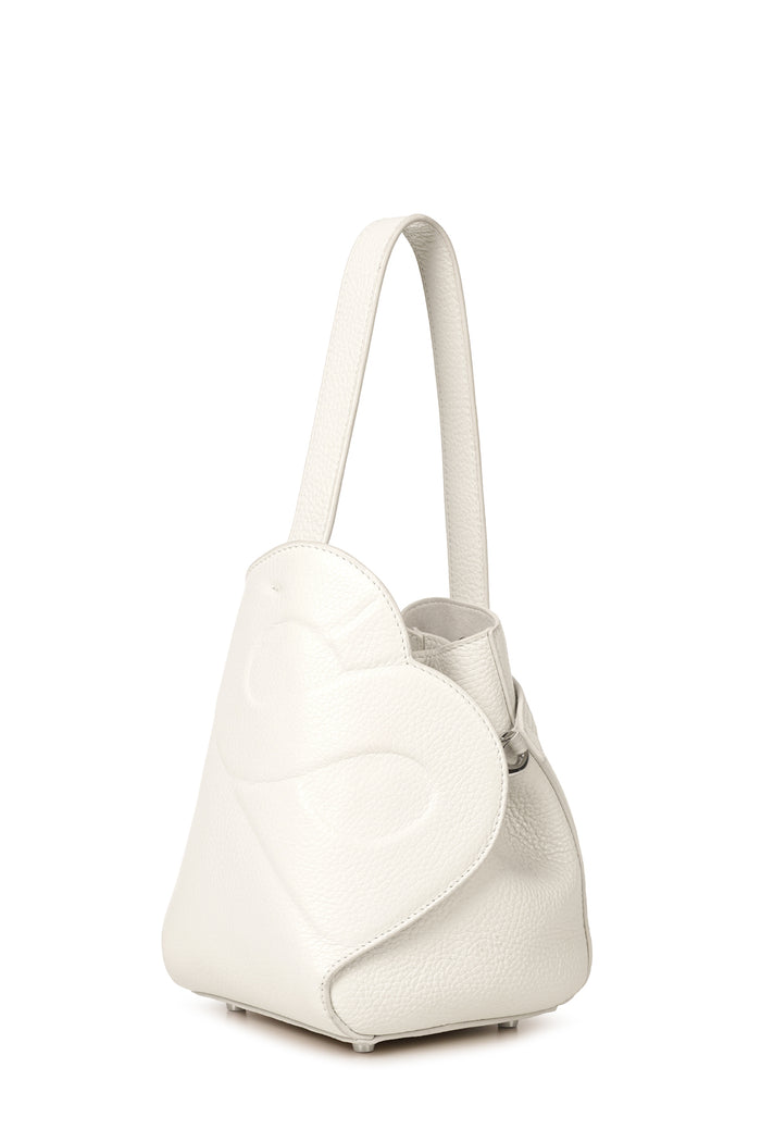britney bag small in gypsum by buttonscarves back view