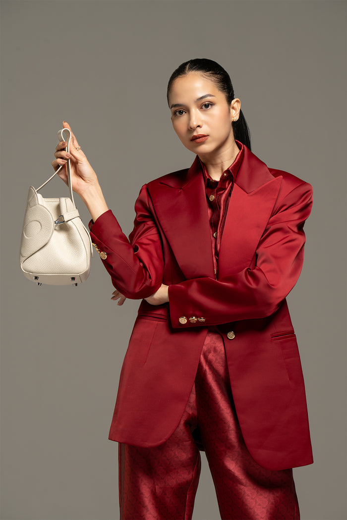 britney bag small in lamb by buttonscarves carried style