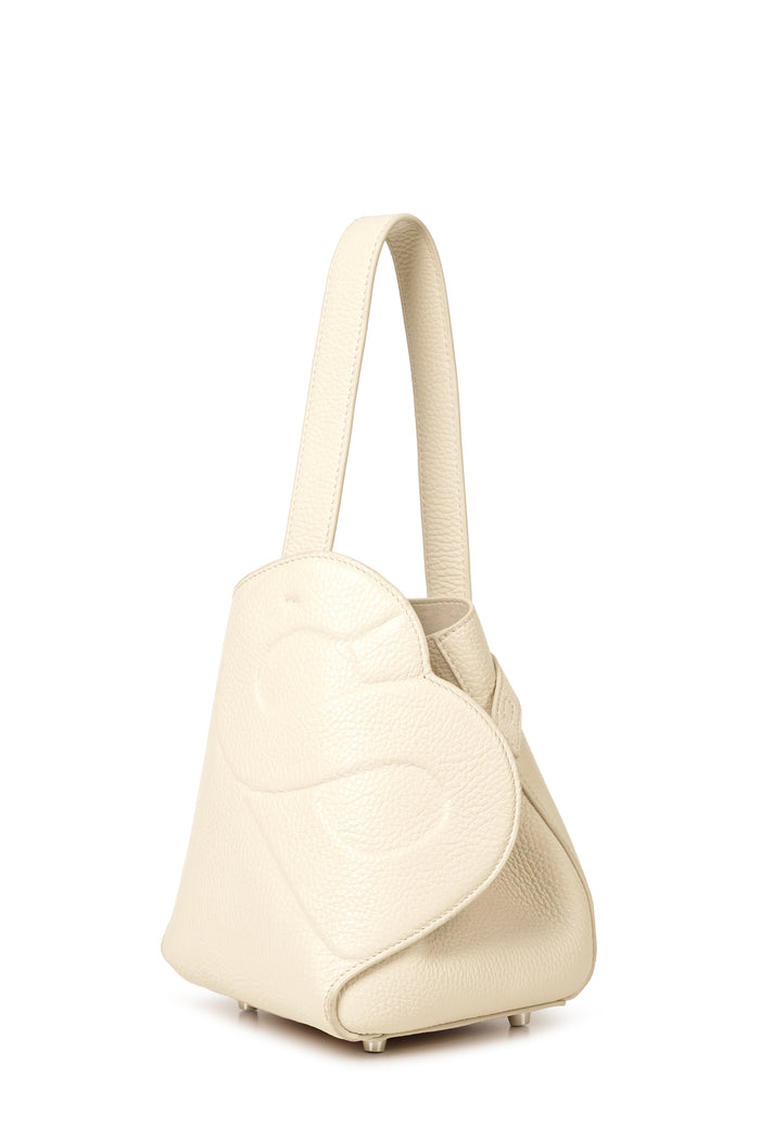 britney bag small in lamb by buttonscarves back view