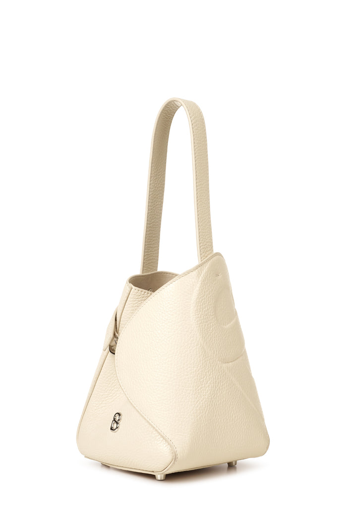 britney bag small in lamb by buttonscarves front view