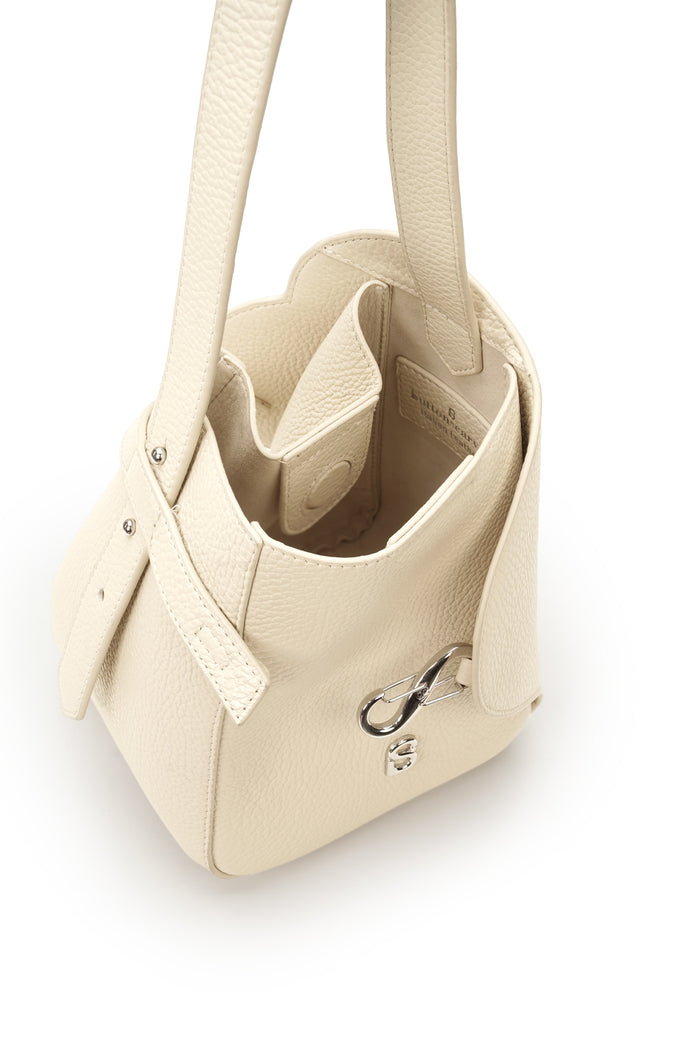 britney bag small in lamb by buttonscarves top view