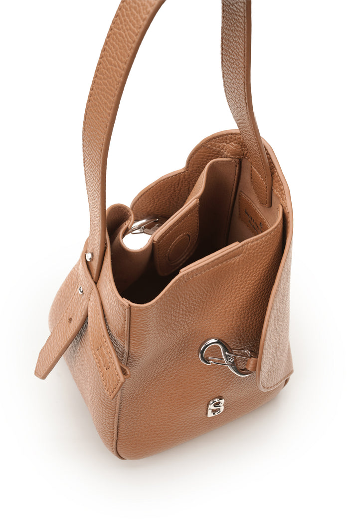 britney bag small in lion by buttonscarves top view