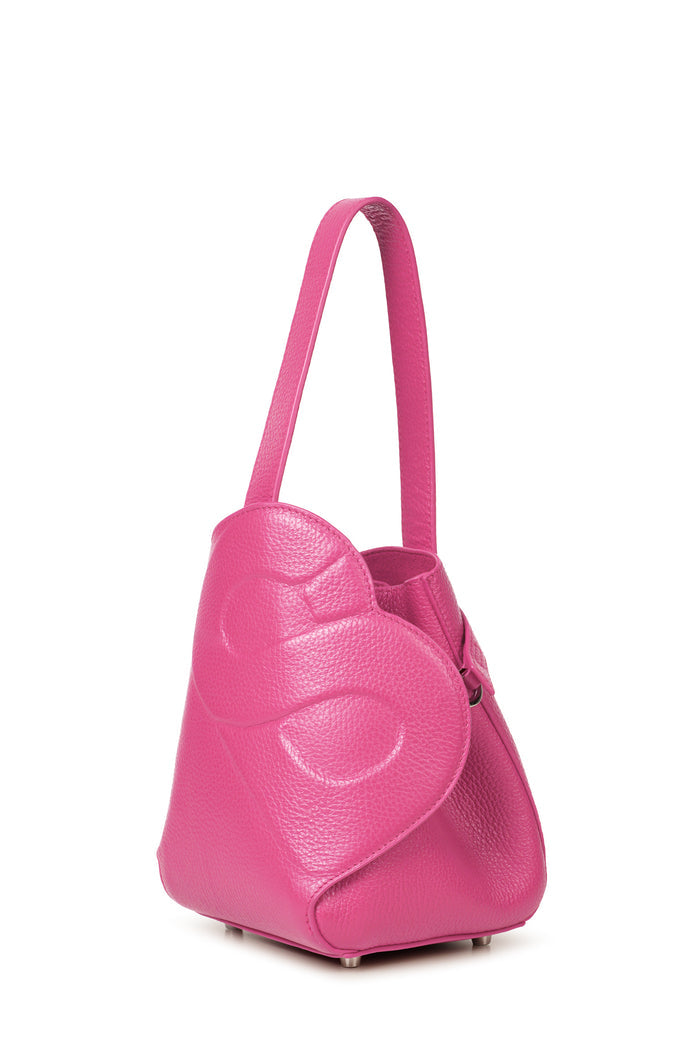 britney bag small in orchidea by buttonscarves back view