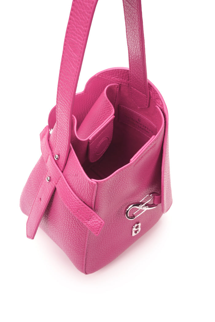 britney bag small in orchidea by buttonscarves top view