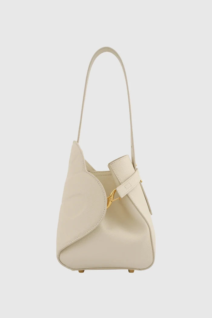 britney bag small with saffiano leather in lamb by buttonscarves back view