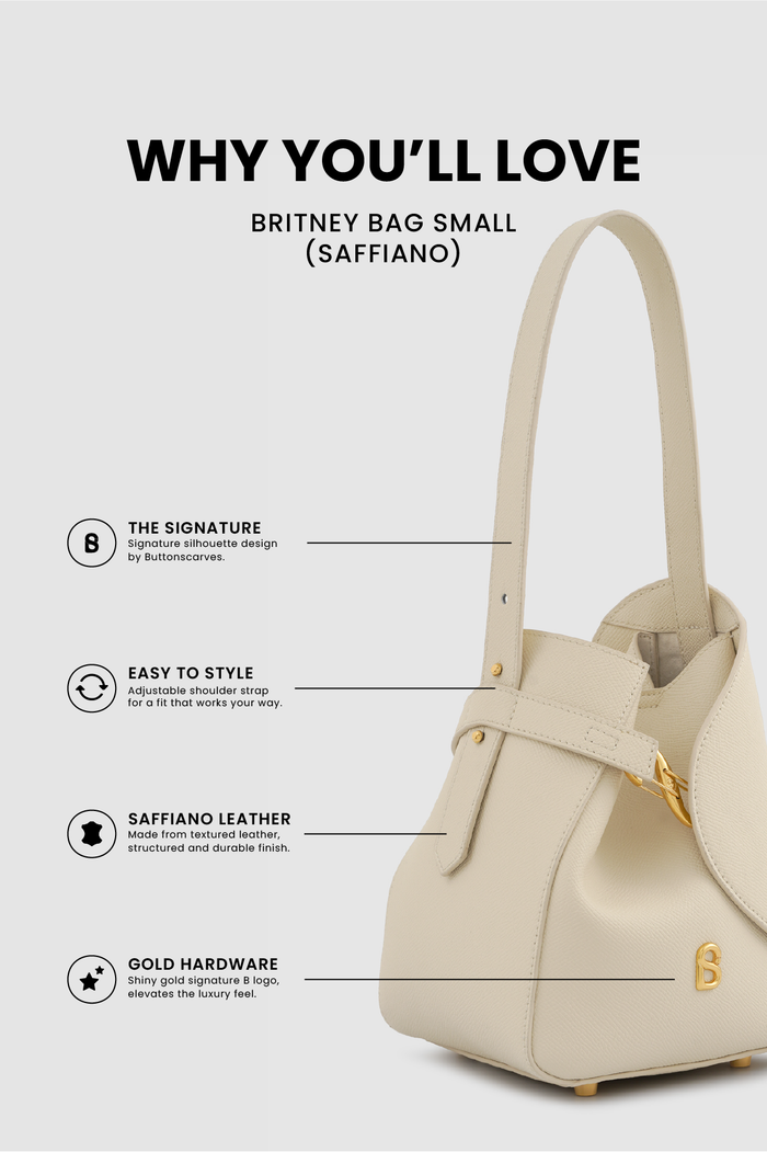 britney bag small with saffiano leather in lamb by buttonscarves feature overview