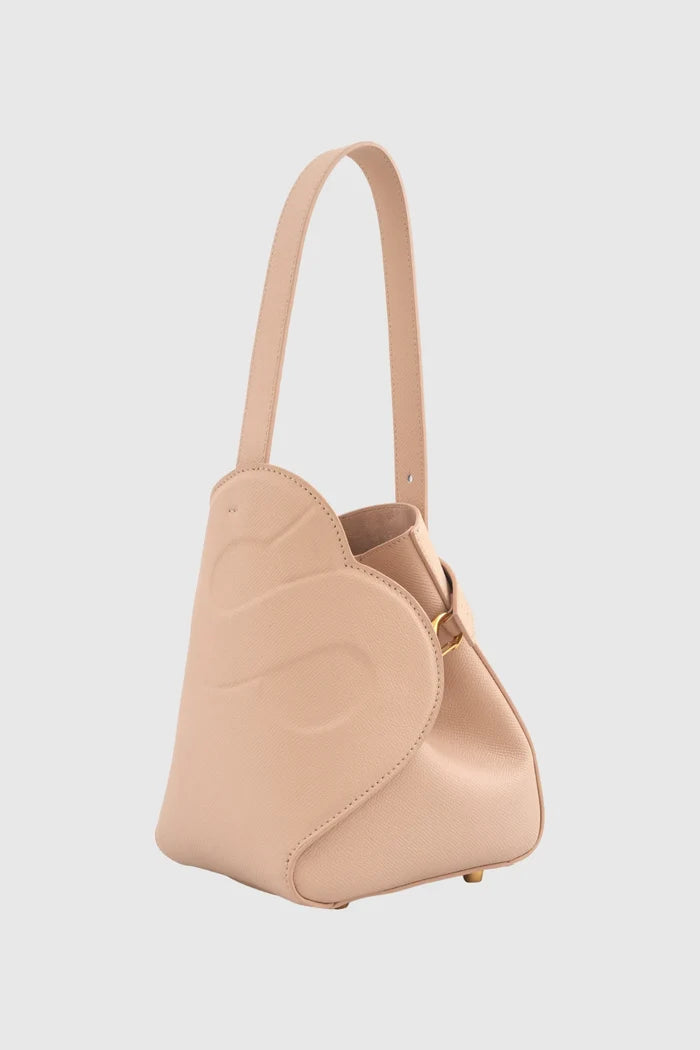 britney bag small with saffiano leather in seaside by buttonscarves