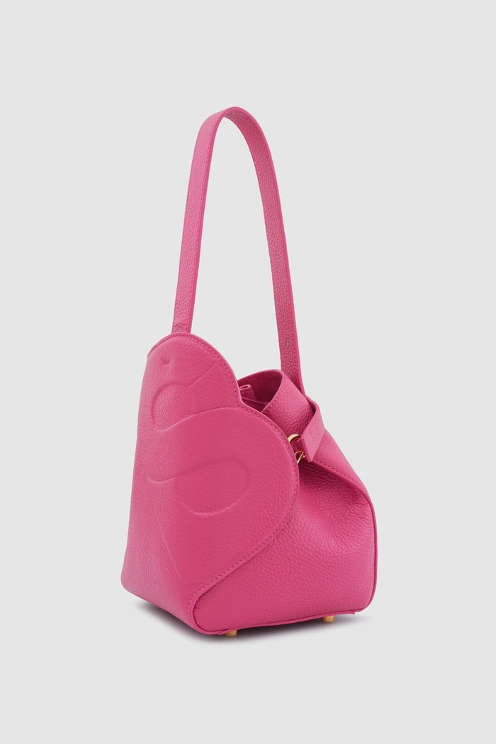 britney bag small in viva magenta by buttonscarves