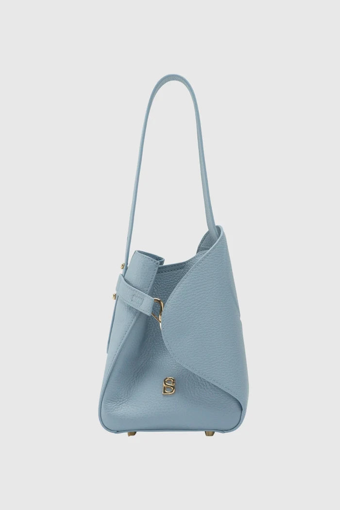 britney bag small in waterfall with ghw by buttonscarves front view