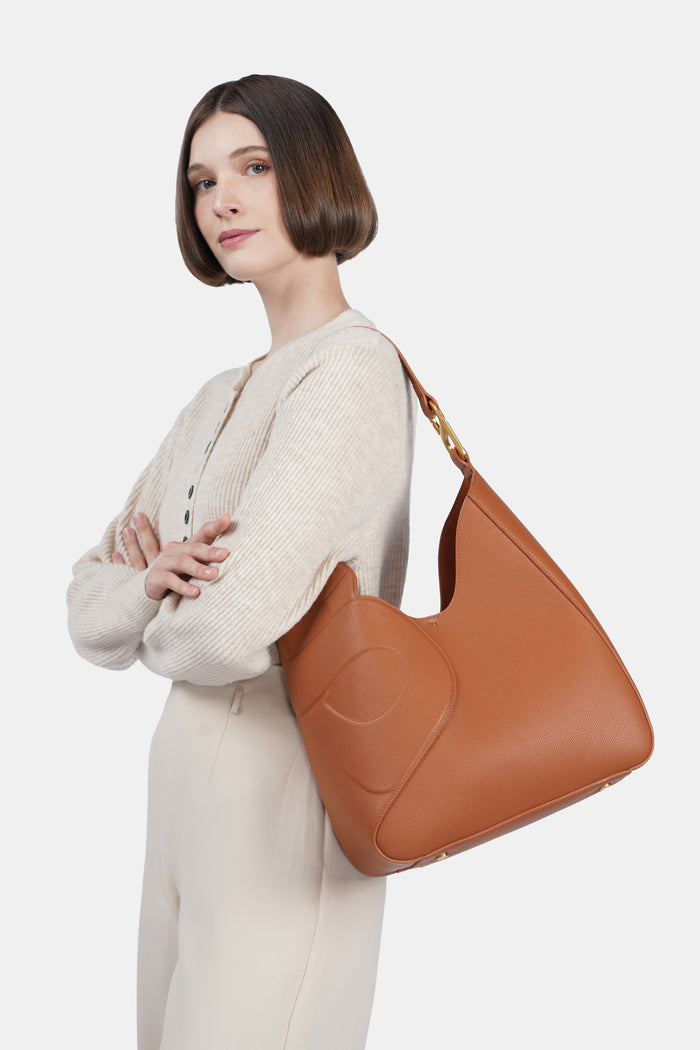 Britney Hobo Bag - Brown
