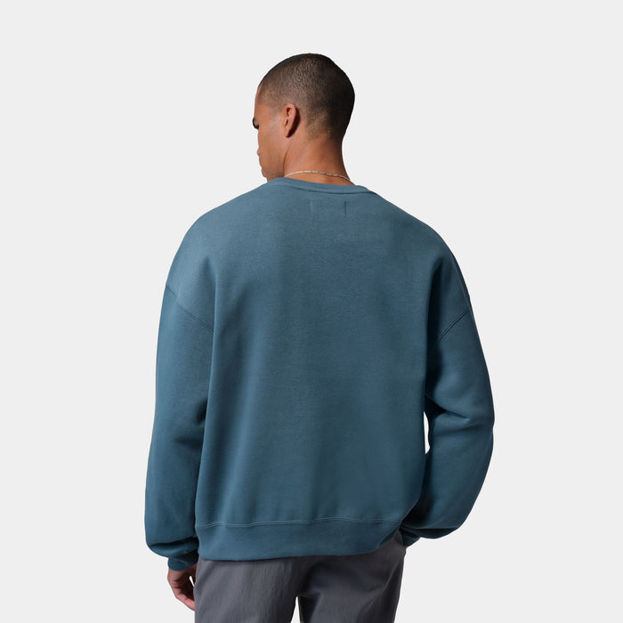Brooklyn 23 Graphic Crewneck Mens Sweatshirt (Blue/White)