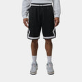 Brooklyn Diamond Mesh Mens Shorts (Black/Metallic Silver)