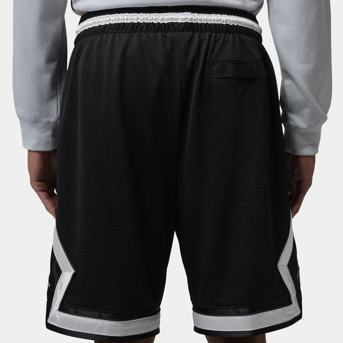 Brooklyn Diamond Mesh Mens Shorts (Black/Metallic Silver)