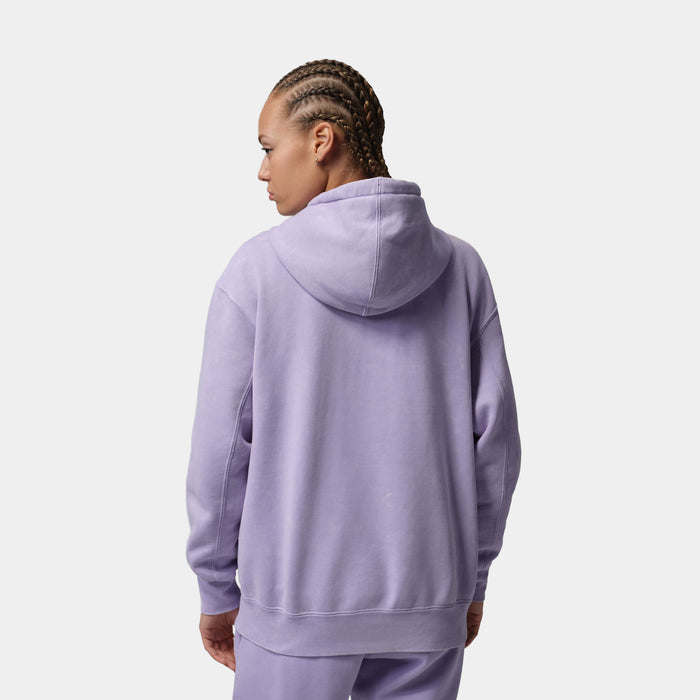 Brooklyn Fleece Pullover Womens Hoodie (Hydrangeas)