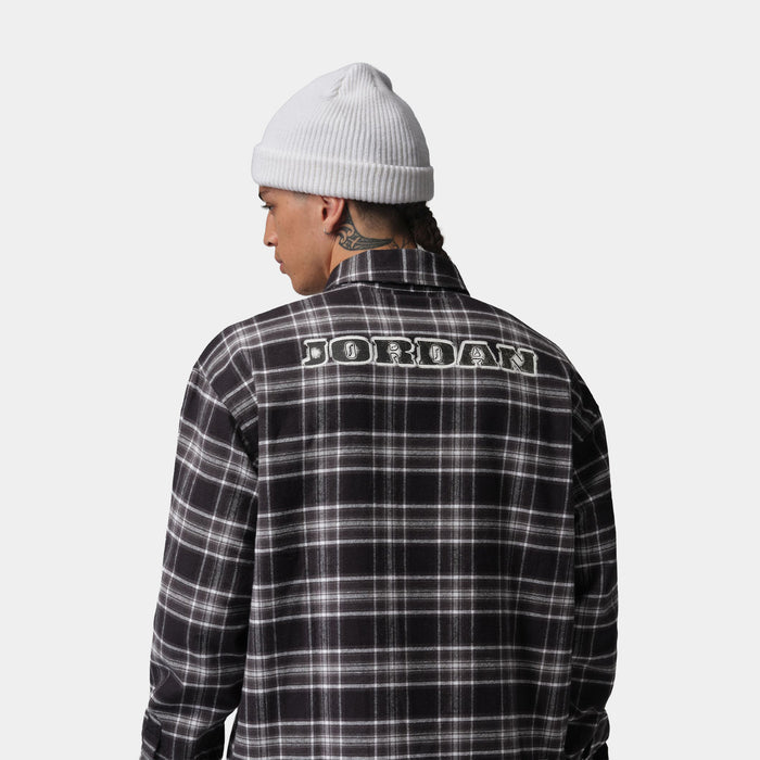 Brooklyn Graphic Flannel Mens Long Sleeve Shirt (Black/Sail)