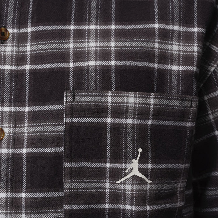 Brooklyn Graphic Flannel Mens Long Sleeve Shirt (Black/Sail)
