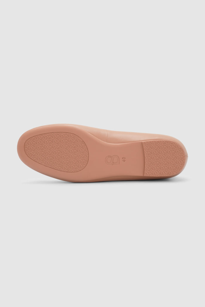 cera flat shoes in mocha by buttonscarves outsole detail