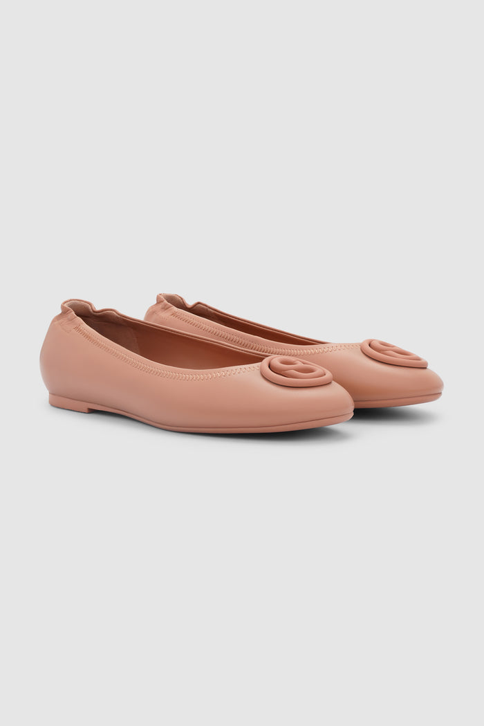 cera flat shoes in mocha by buttonscarves side view