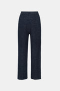 charlotte knit pants in navy by buttonscarves
