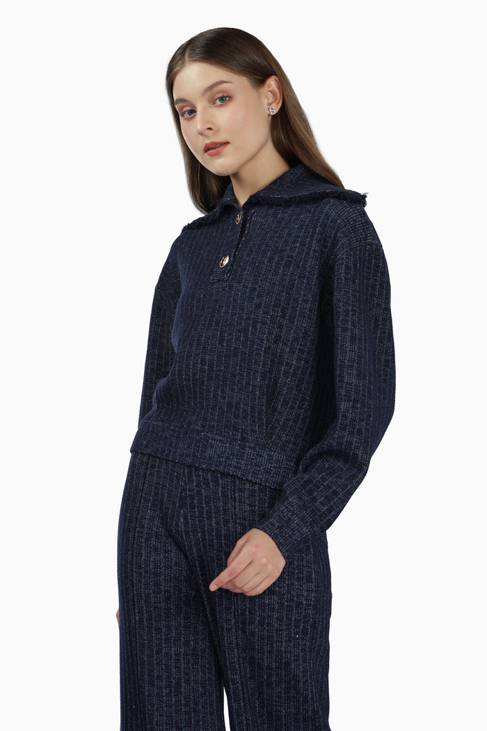 Charlotte Top - Navy
