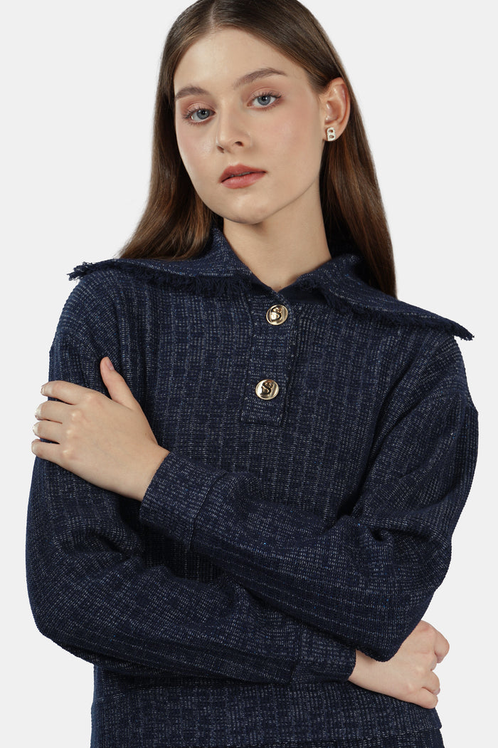 Charlotte Top - Navy