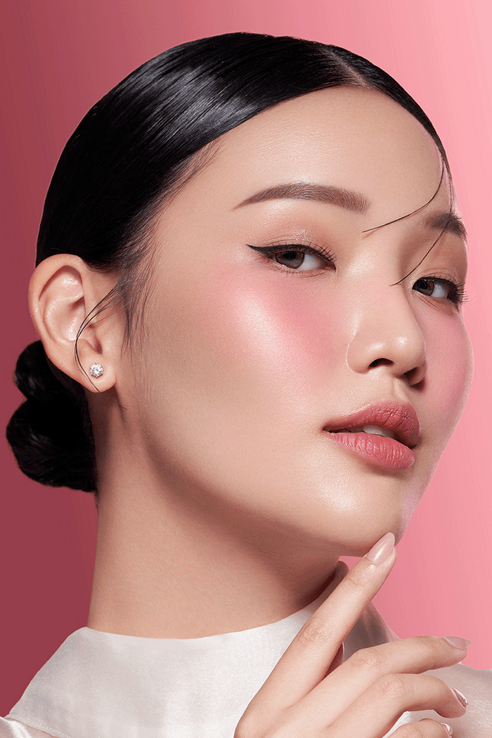 cheek polish by buttonscarves beauty on face
