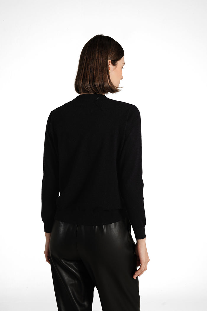 Clara Monogram Sweatshirt - Black