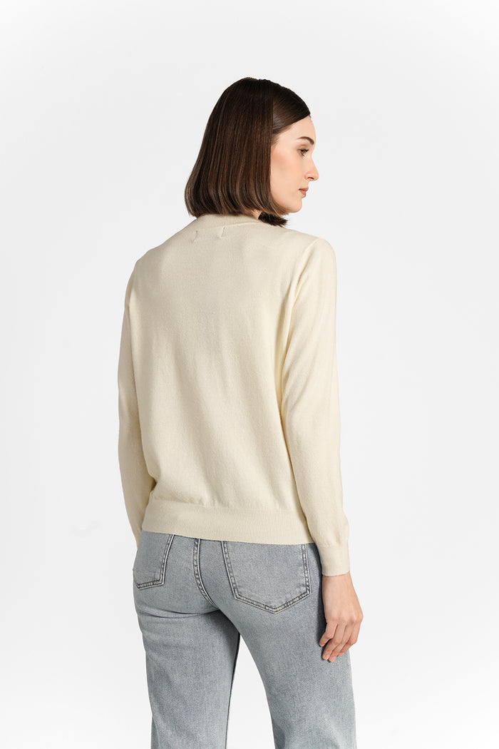 Clara Monogram Sweatshirt - Ivory