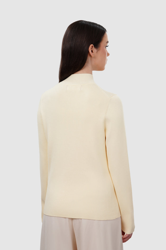 Clare Knit Top - Ivory