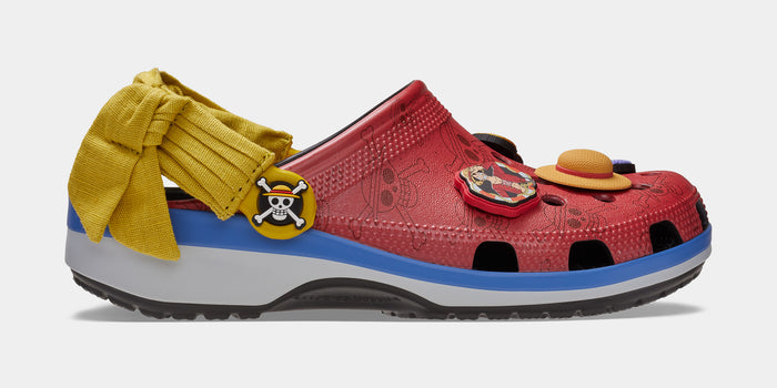 Classic Clog One Piece Monkey D Luffy Mens Sandals (Red/Blue)