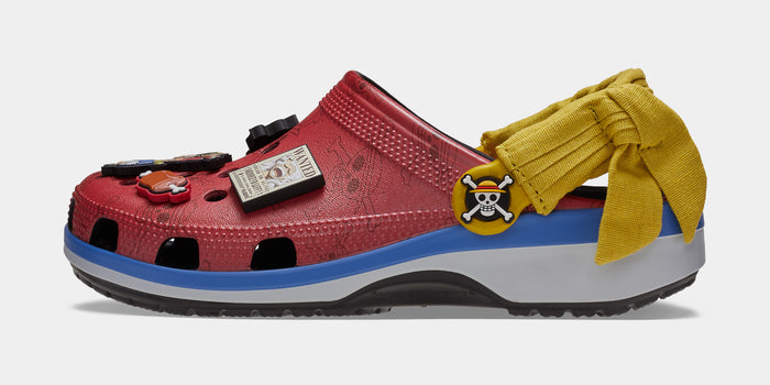 Classic Clog One Piece Monkey D Luffy Mens Sandals (Red/Blue)
