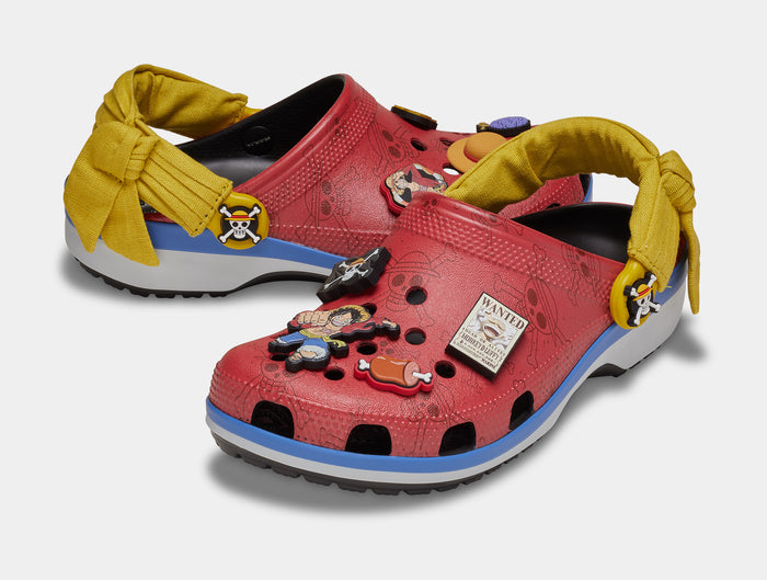 Classic Clog One Piece Monkey D Luffy Mens Sandals (Red/Blue)