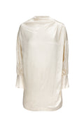 Claudia Monogram Blouse - Ivory
