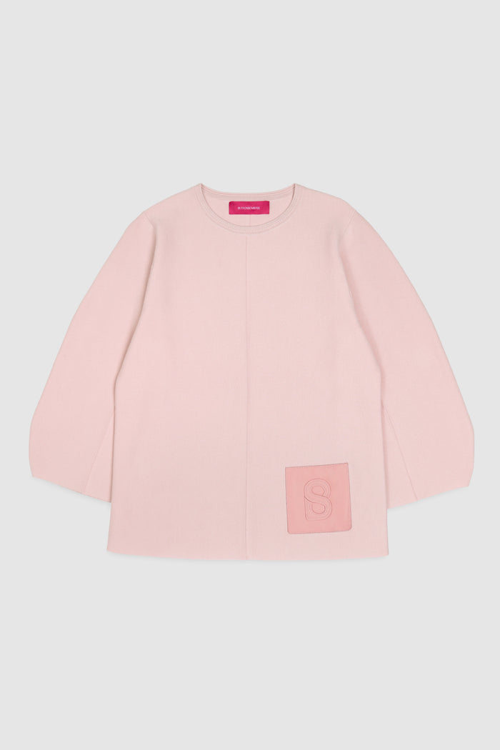 clea sweatshrt in blush by buttonscarves