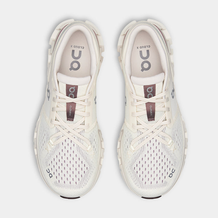 Cloud X 4 Womens Running Shoes (Ivory/Heron)