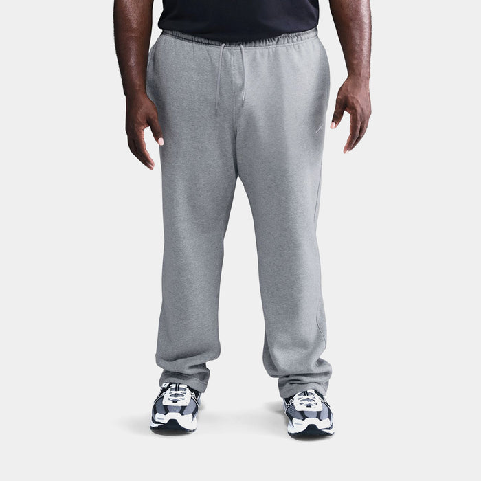 Club Open Hem Fleece Mens Pants (Dark Grey Heather/Light Smoke Grey/White)