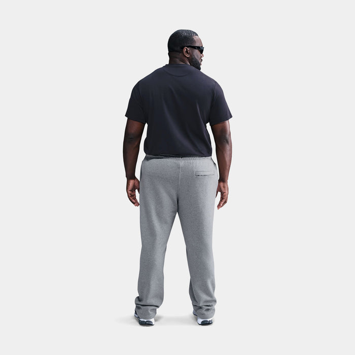 Club Open Hem Fleece Mens Pants (Dark Grey Heather/Light Smoke Grey/White)