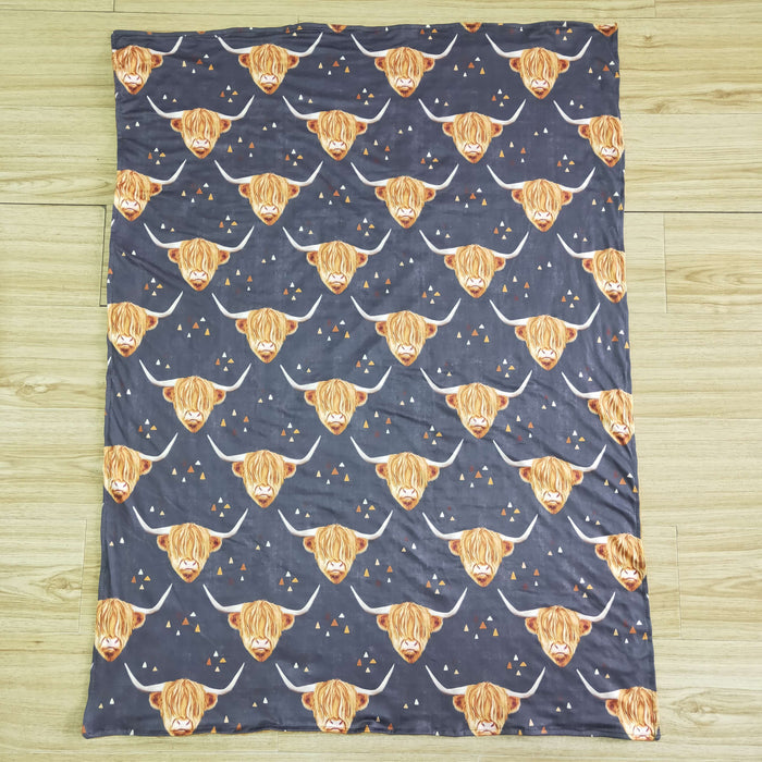 Cow print blanket   6 B6-13