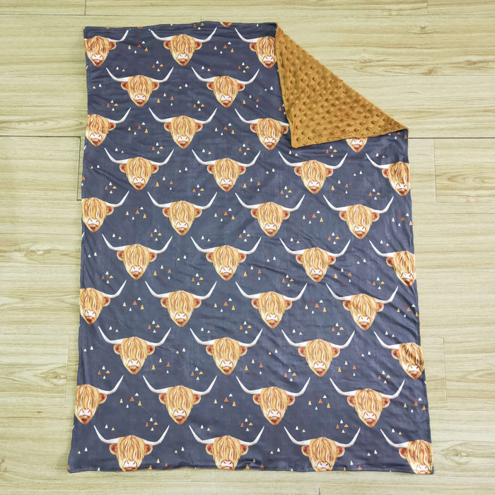 Cow print blanket   6 B6-13